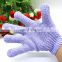 Customized Wholesale Colorful Nylon Exfoliating Shower Scrubber Five Finger Glove