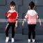 Girls' suits 2021 new autumn school wear children's sports hooded jacket trousers two-piece suit