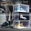 2020 High quality iris dust proof underbed sliding  transparent clear acrylic  plastic stackable shoe storage box  with drawer