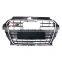 Front grill for Audi A3 material black S3 RS3 high quality radiator center grills S style 2014 2015 2016
