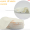 Reusable Eco Friendly Bamboo Fiber Cotton Cosmetic Remover Double Layer Pad
