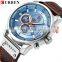 CURREN 8291 Men Quartz Movement Wristwatches Fashion&Casual Leather Band Alloy Case Auto Date man luxury watch