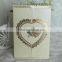 Wholesale Nice Wedding Card Foil Rose Heart Gold Invitation Gatefold