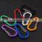 Wholesale Colorful 62 mm D Shape Aluminum Hook Carabiner Clip Keychain Climbing Carabiner For Camping Hiking Outdoor Accessories