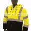 High visible workwear safety jacket with hood,  Hi vis hoodie for work uniform