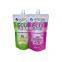 packaging liquid bags doypack 8oz 12oz cleaning bleach detergent custom refillable spout packaging aluminium spout pouch polybag