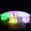 PE plastic bar tables mobile counter stool vip seating hookah lounge furniture led mobile bar counter stool couch sofa set event