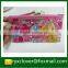 Clear PVC zipper file bag pencil bag with cartoon