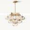 American Creative CABRETTE Clear Glass Round Chandelier For Living Room Bedroom Hotel Restaurant Decoration Large Led Chandelier