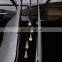 Living room decorative gold luxury led pendant light hotel modern hanging lamp stairwell large long k9 crystal chandelier