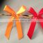 satin pre-tie bow with gold twist, present decorate with 3.25 inches with wire tied bow