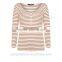 Women fashionable long sleeve t shirt women t shirt stripe style for ladies TS094