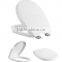 HL-052 MEIYE PP 435*357*50mm Round Soft-closing Toilet Seat Cover Ramp Down Toilet Lid