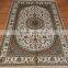 antique pattern textured turkish black cotton carpet for home use