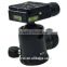 1/4" Screw Photography Camera Tripod Ball Head 360 Degree Fluid Rotation Ballhead For DSLR Camera