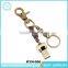 Vintage Bullet Shape Keychain Lanyard Leather Wholesale Key Ring