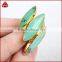 Fashion marquise natural chrysoprase ring
