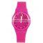 2015 Silicone Wrist Factory Watches With Japan Quartz Movement for Girls