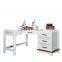 Office schoo folding adjustable desk with wheels living room corner side computer desk#SP-BT017