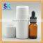 tube packing brown blue glass e liquid bottle with tube hot sale child safety cap factory price