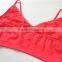 Factory price seamless girls kids pajamas crop top bra underwear