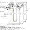 hydraulic single post car lift with CE approval Factory Direct Sale