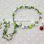 Double color paper wreaths bride The maid of honor wreath seaside holiday photo props Kids party head of hair