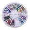 12 color special shape acrylic rhinestone for nail decoration wheel