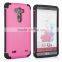 For LG G3 hard plastic and TPU combo cover case