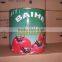 OEM Sticker Paper Tomato Paste, Tinned Tomato Paste 3kg*6tins/carton