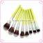 New private label makeup brushes professional and oval makeup brush set
