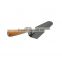 20cm Gauging trowel with wooden handle, metal end cap, carbon steel blade