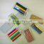 Promotion 3.5" hexagonal shape mini color pencil with PVC bag