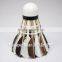 Export to Europe Improve the ability to respond /best black&white goose feather shuttlecock for Training