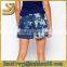Fashion five pocket denim printed board tie dye denim shorts