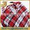 long sleeve blouse red plaid woman shirt