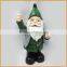 handcraft outdoor polyresin garden gnomes statue sitting on mushroom