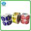 Colorful printing adhesive labels , waterproof logo label with glossy lamination