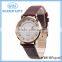 PU leather band ladies wristwatches with competitive price