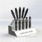 Shenzhen factory 2 tiers exquisite design 10 slots acrylic pen holder/acrylic pen display stand with silk print logo