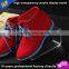 acrylic clear wall mounted shoe storage dispaly racks