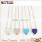 Simple Design Hot Selling Necklace With Heart Shape Pendant Natural Stone Heart Necklace