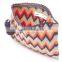 multi color woven cotton clutch bag for women