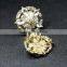 Flower Alloy crystal gemstone brooch