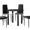 Cheap Modern Round Glass dining table set furniture