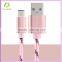 2016 High speed aluminum alloy usb 2.0 braided type c cable