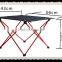 Aluminium Alloy Frame Portable Folding Picnic Camping Table