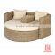 2-piece Modern living room furniture PE rattan sofa bed.