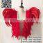 Children's Feather Clothing Shawl Red Feathers Kid Costume Green Cock Feather Costume