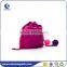 Promotional printed microfiber cosmetic pouch with drawstring